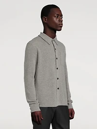Alpaca-Blend Knit Shirt
