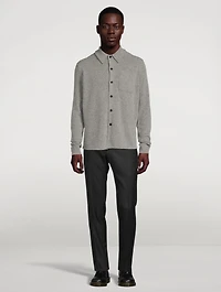 Alpaca-Blend Knit Shirt