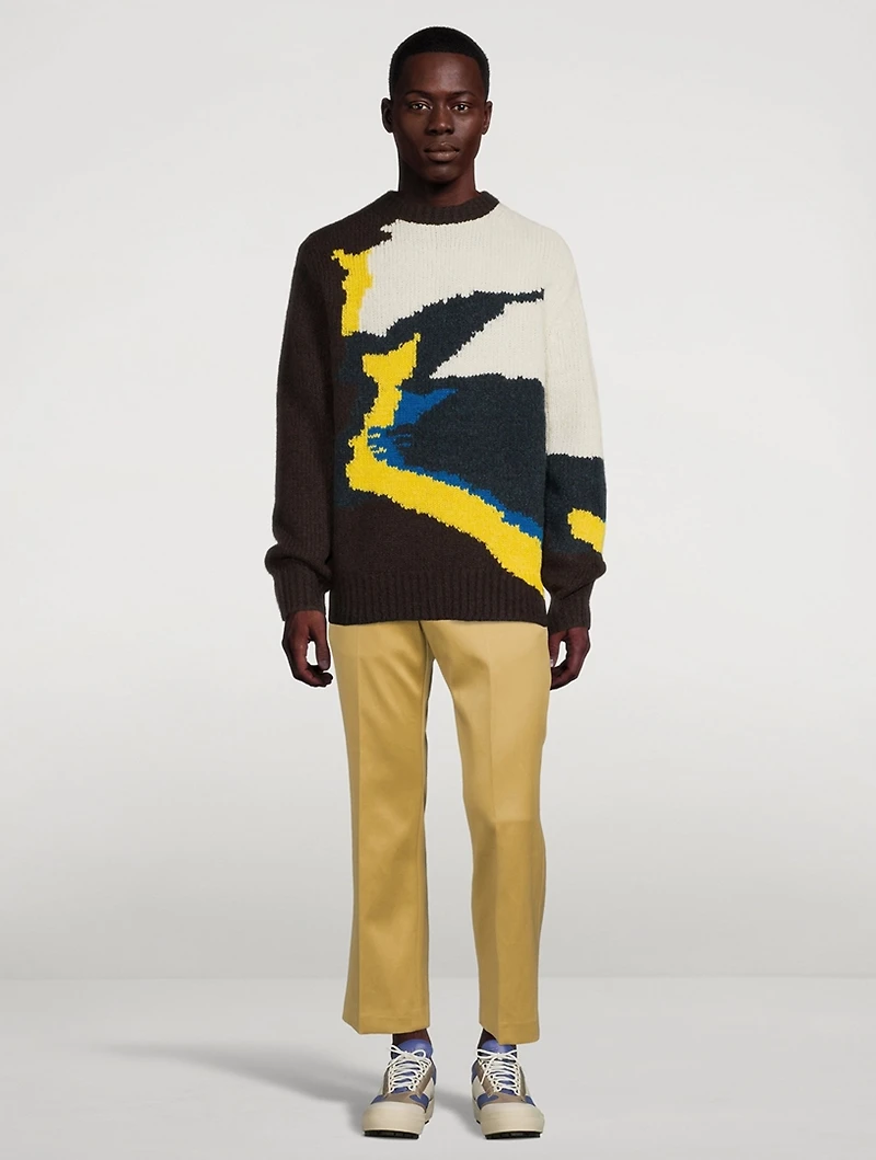 Wool Intarsia Sweater