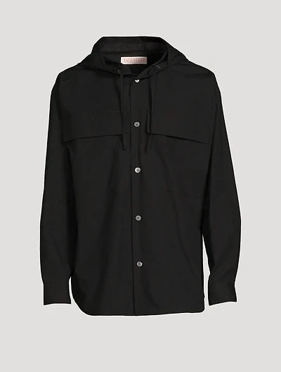 Cotton Shirt With Hood