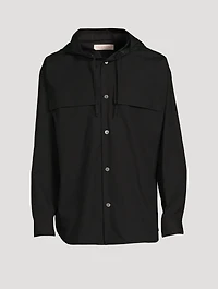 Cotton Shirt With Hood