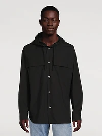 Cotton Shirt With Hood