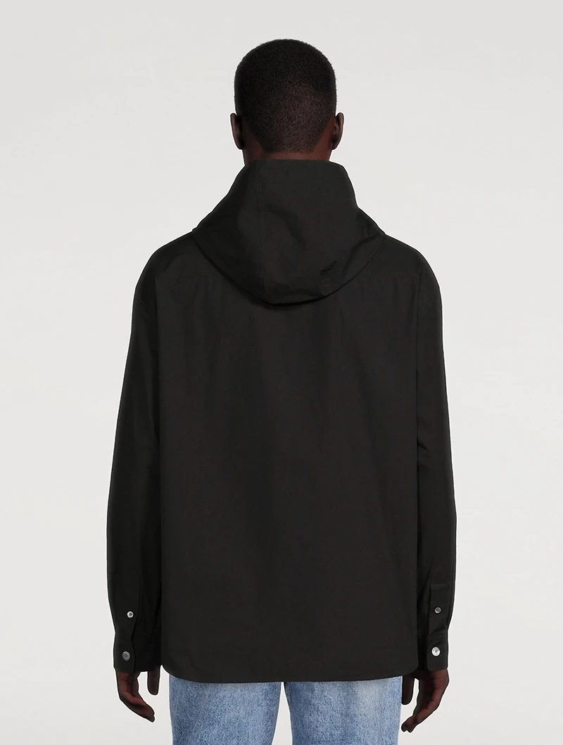 Cotton Shirt With Hood