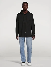 Cotton Shirt With Hood