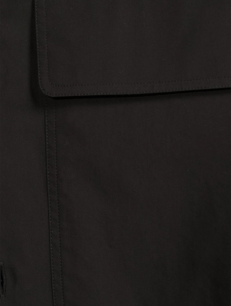 Cotton Shirt With Hood