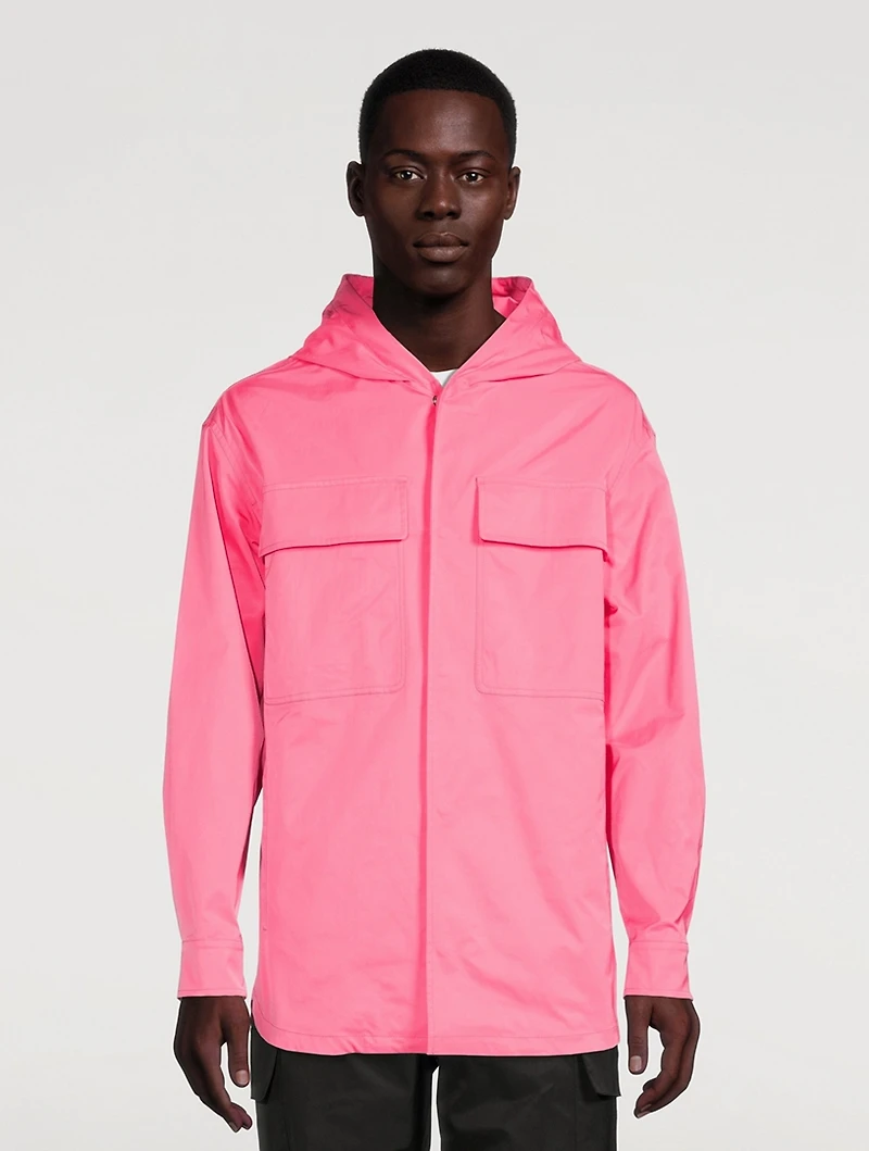 Optical Jacquard Windbreaker Jacket