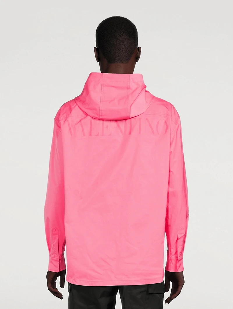 Optical Jacquard Windbreaker Jacket