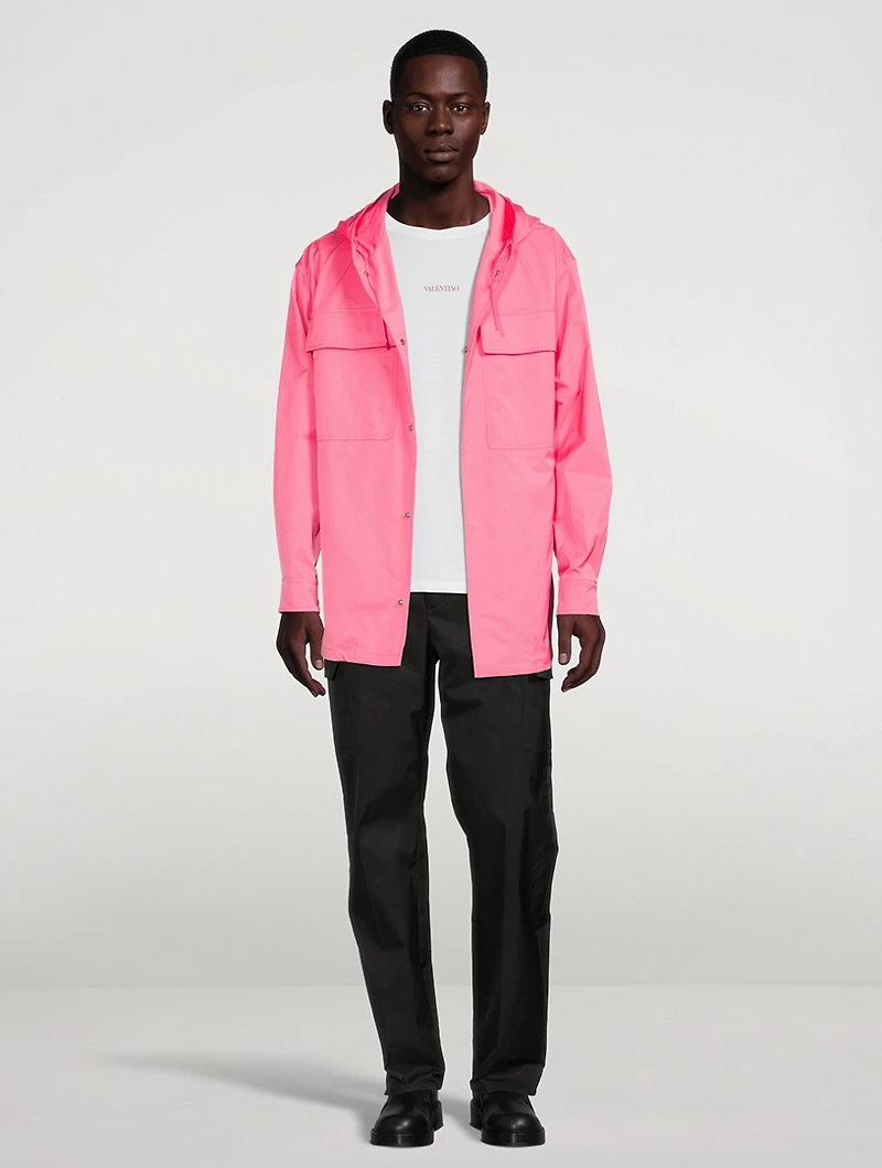 Optical Jacquard Windbreaker Jacket