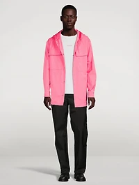 Optical Jacquard Windbreaker Jacket