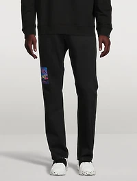 VLOGO Straight-Leg Jeans With Patches