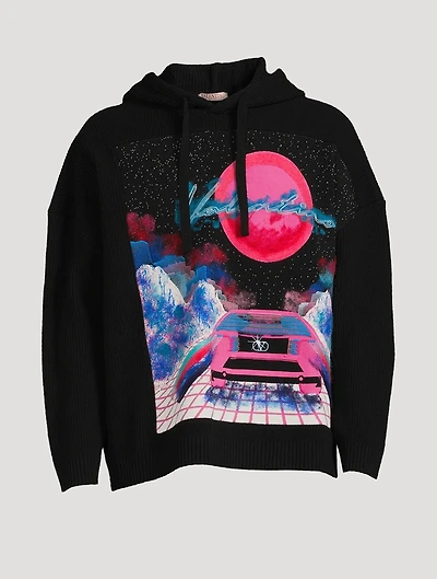 Wool Graphic Hoodie