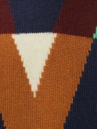 Optical Cashmere and Wool Sweater