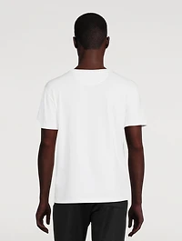 Embossed Logo T-Shirt With Metallic Pocket