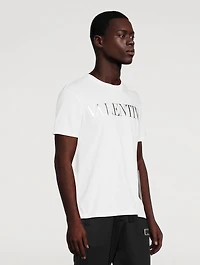 Embossed Logo T-Shirt With Metallic Pocket