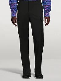 Stretch Wool Cargo Pants