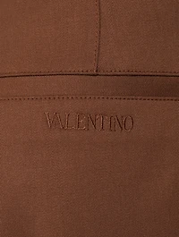 Wool Stretch Wide-Leg Pants