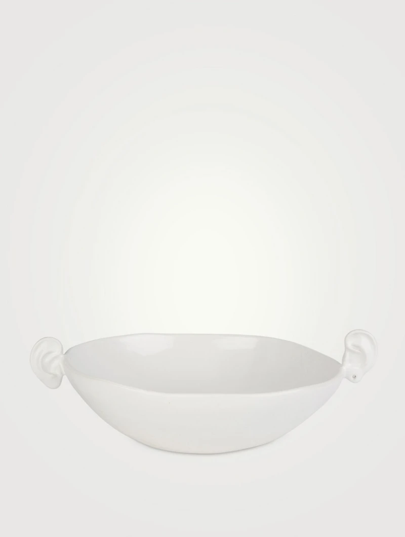 Mini White Noise Ear Ceramic Bowl