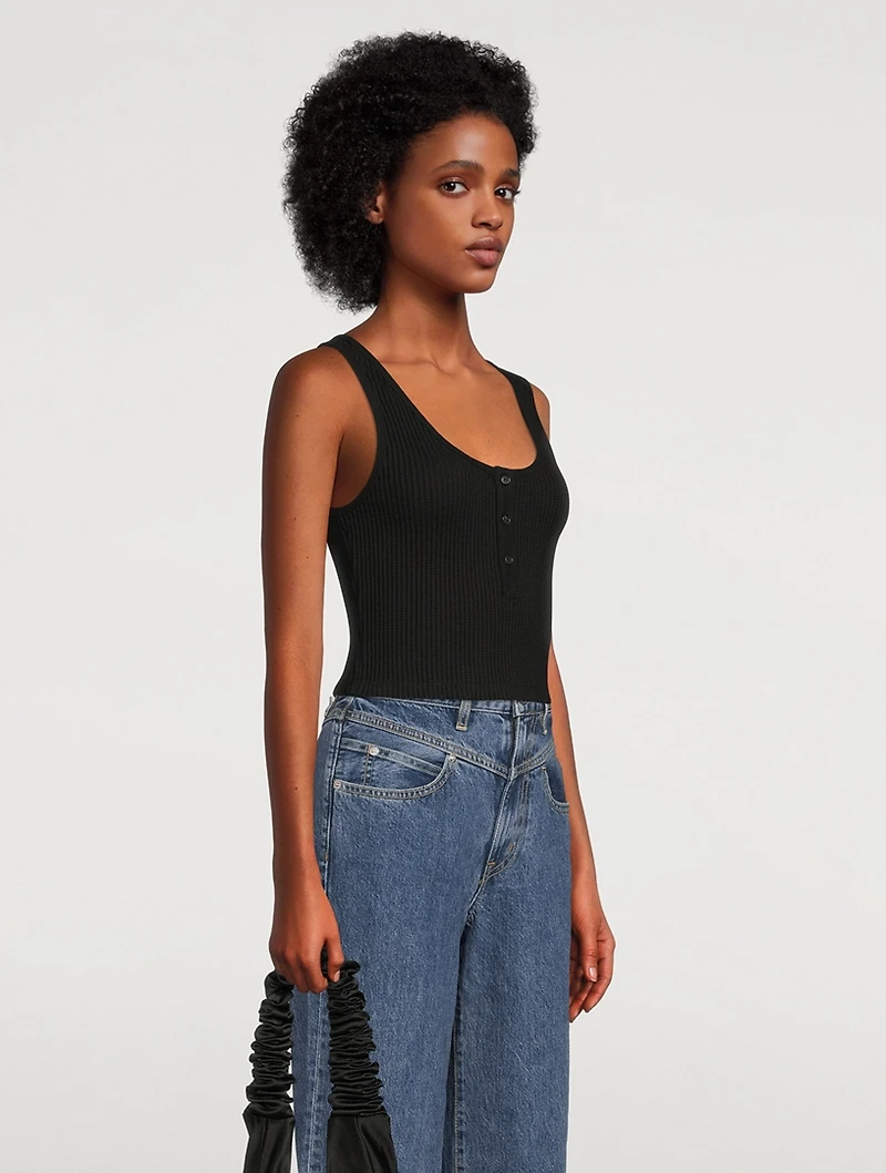 Jumbo Stark Cropped Thermal Tank Top