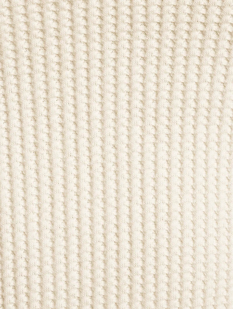 Jumbo Stark Waffle Knit Top