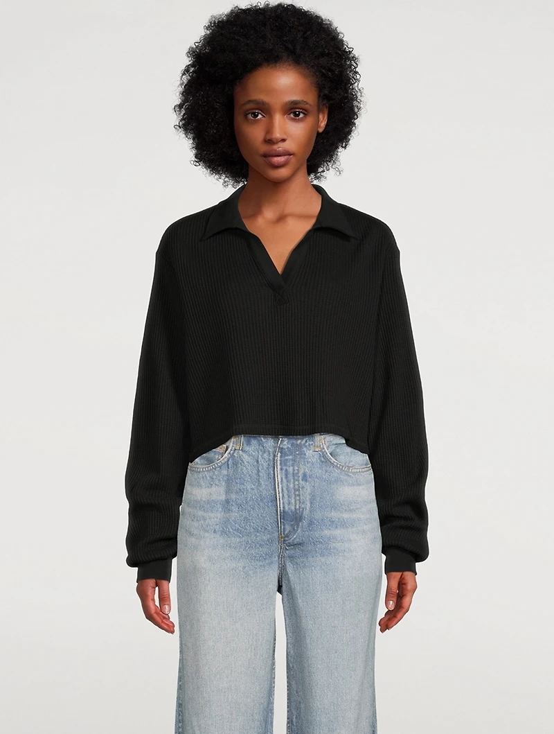 Jumbo Stark Cropped Polo Shirt