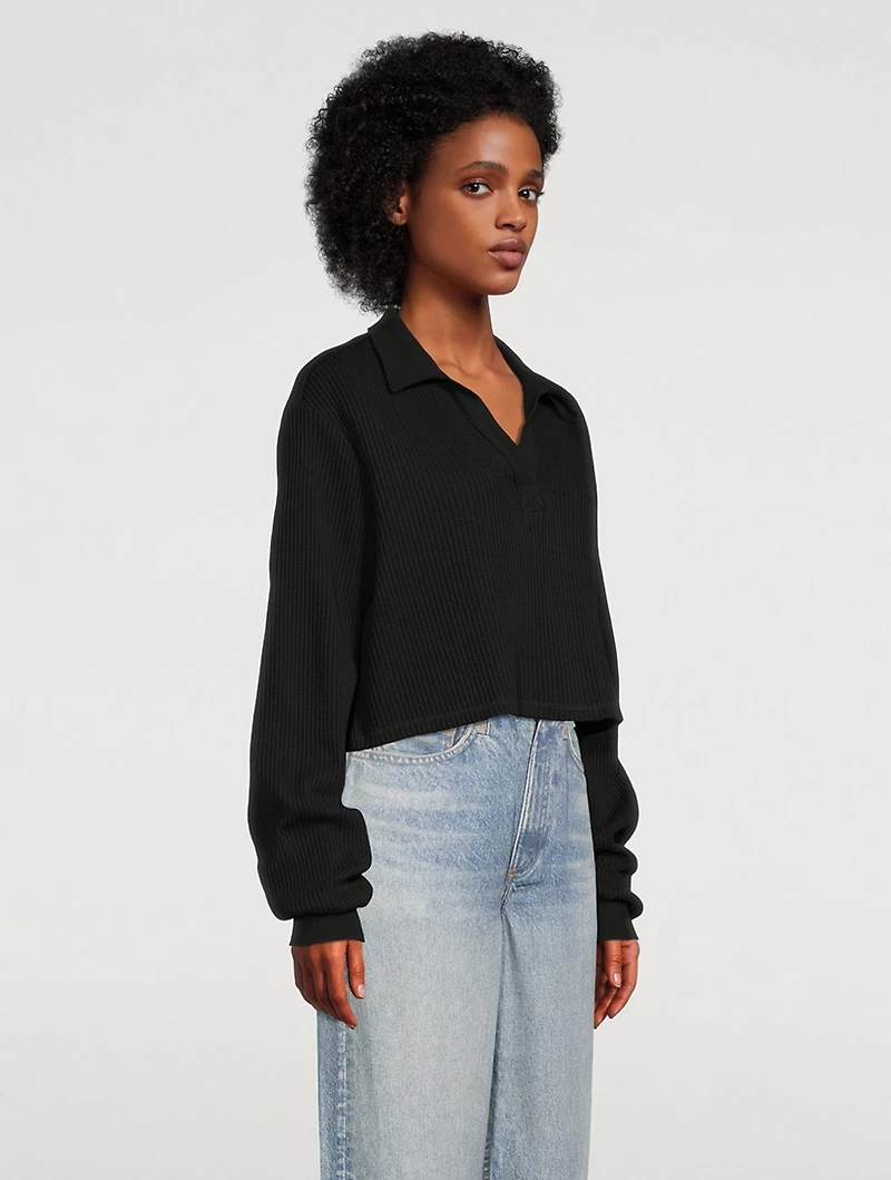 Jumbo Stark Cropped Polo Shirt
