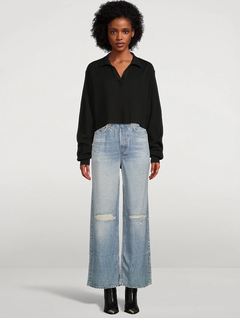 Jumbo Stark Cropped Polo Shirt