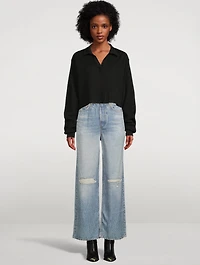 Jumbo Stark Cropped Polo Shirt