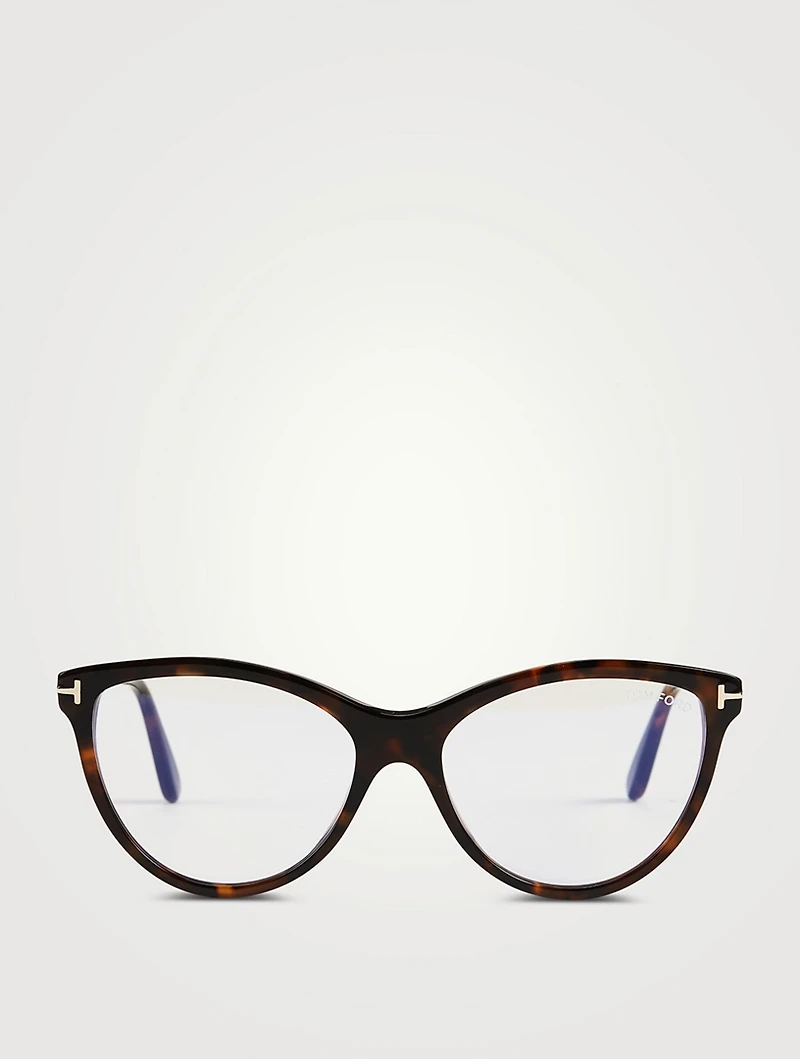 Cat Eye Optical Glasses With Blue Block Lenses