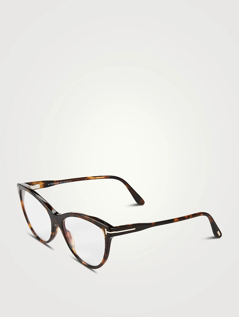 Cat Eye Optical Glasses With Blue Block Lenses