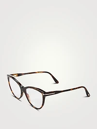 Cat Eye Optical Glasses With Blue Block Lenses