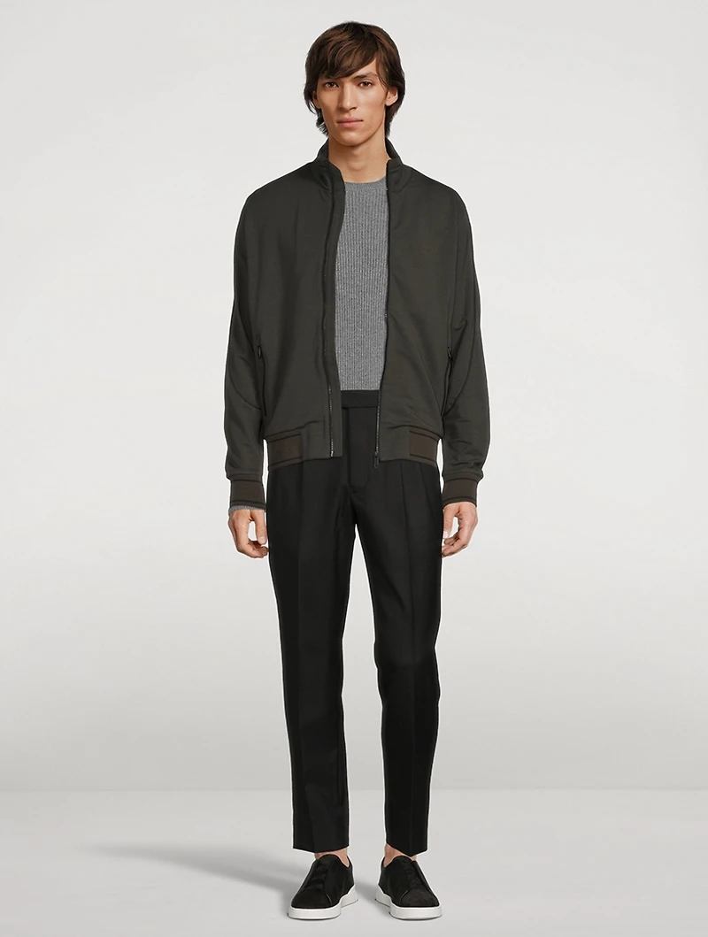 Wool And Cashmere Ribbed Sweater