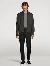 Wool And Cashmere Ribbed Sweater