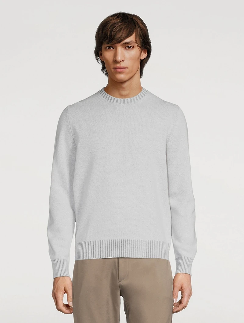Wool-Blend Crewneck Sweater