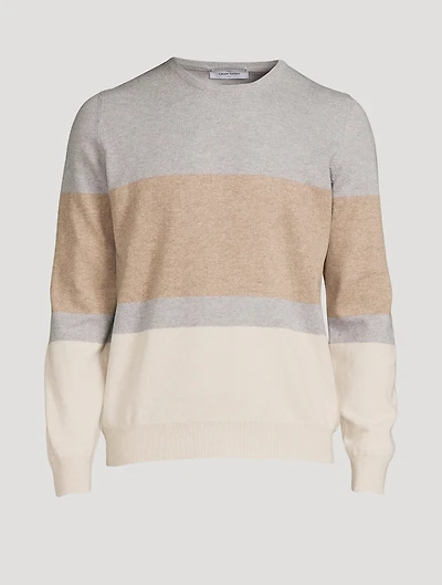 Wool And Cashmere Striped Sweater