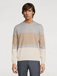 Wool And Cashmere Striped Sweater