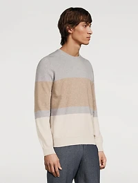 Wool And Cashmere Striped Sweater
