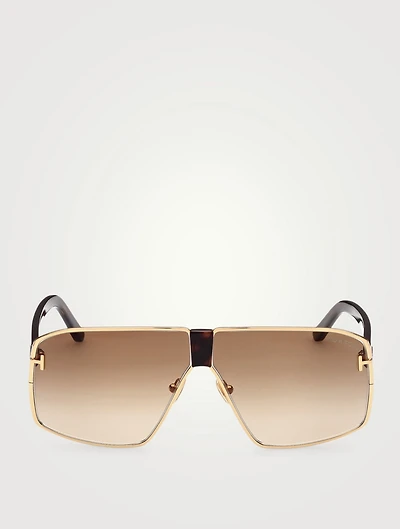 Reno Shield Aviator Sunglasses