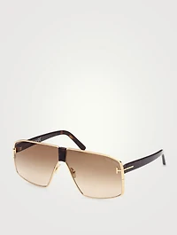 Reno Shield Aviator Sunglasses