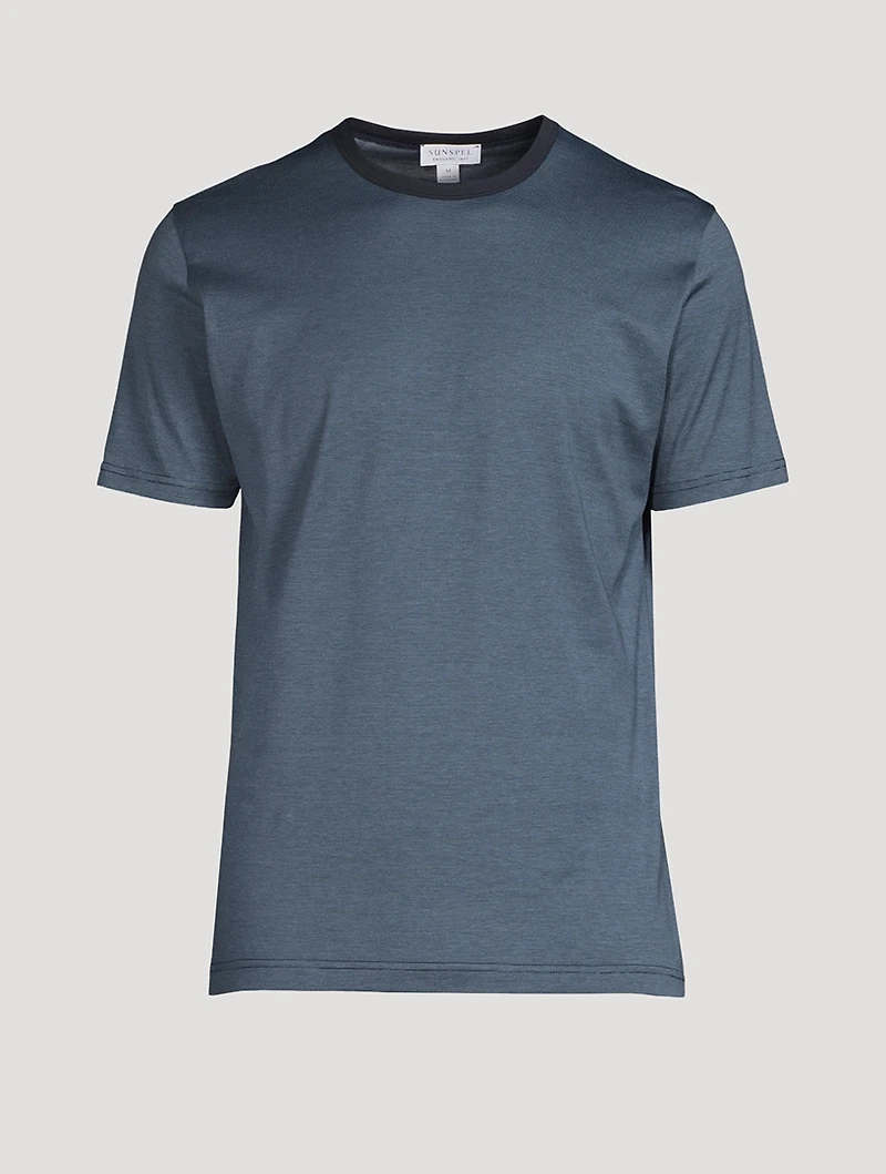 Classic Cotton T-Shirt With Tipping