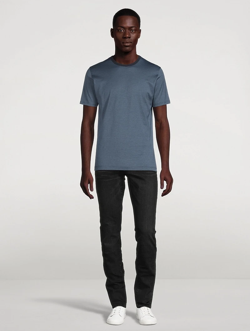 Classic Cotton T-Shirt With Tipping