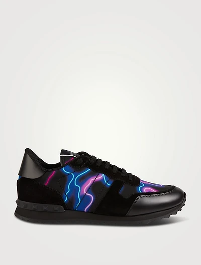 Neon Camou Rockrunner Sneakers