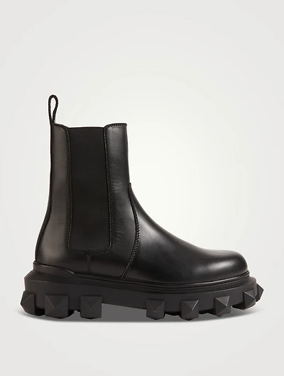 Trackstud Leather Beatle Boots