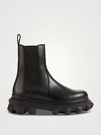Trackstud Leather Beatle Boots