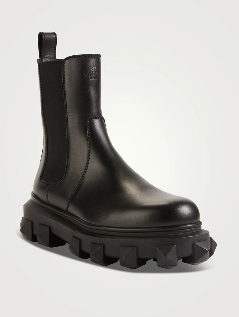 Trackstud Leather Beatle Boots