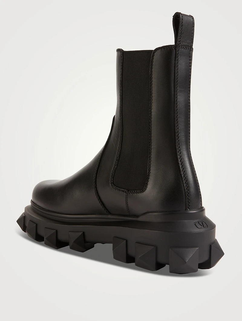 Trackstud Leather Beatle Boots