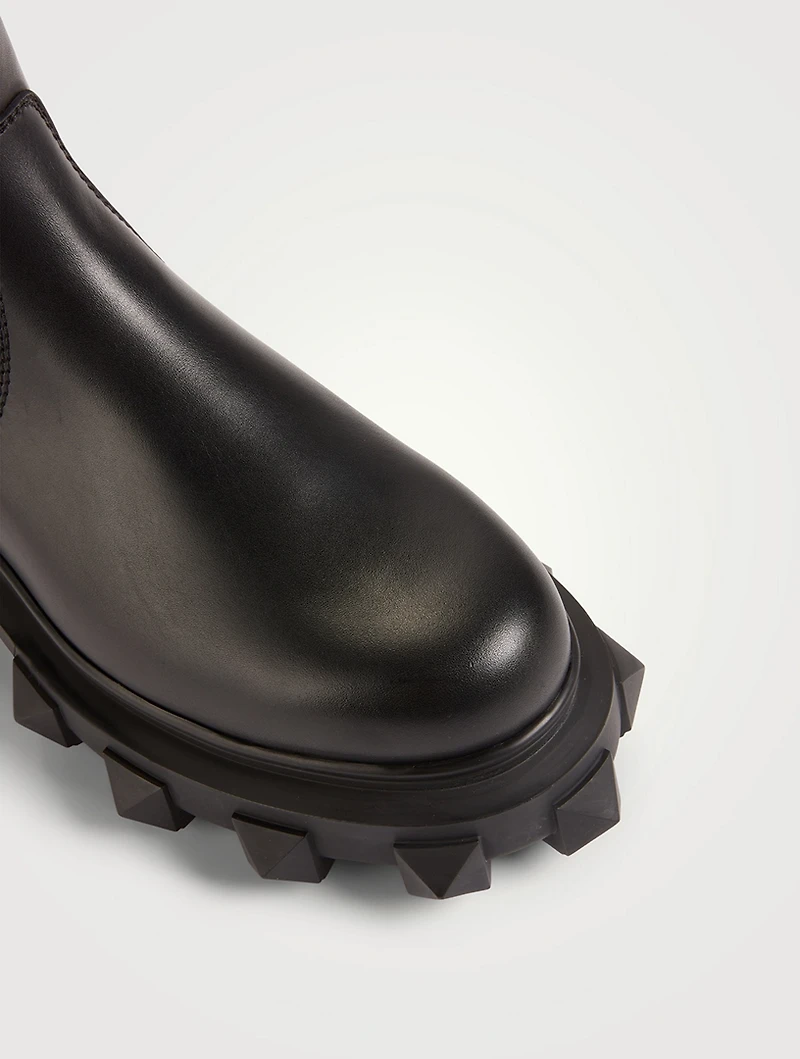 Trackstud Leather Beatle Boots