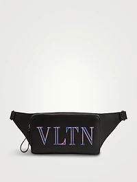 Neon VLTN Leather Belt Bag
