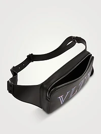 Neon VLTN Leather Belt Bag