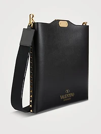 Leather Studded Crossbody Bag