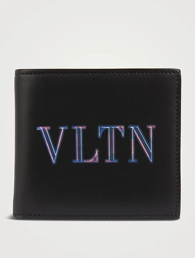 Neon VLTN Leather Wallet